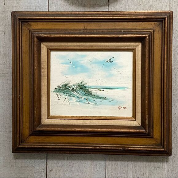 Vintage Seascape Painting - Picture 1 of 9